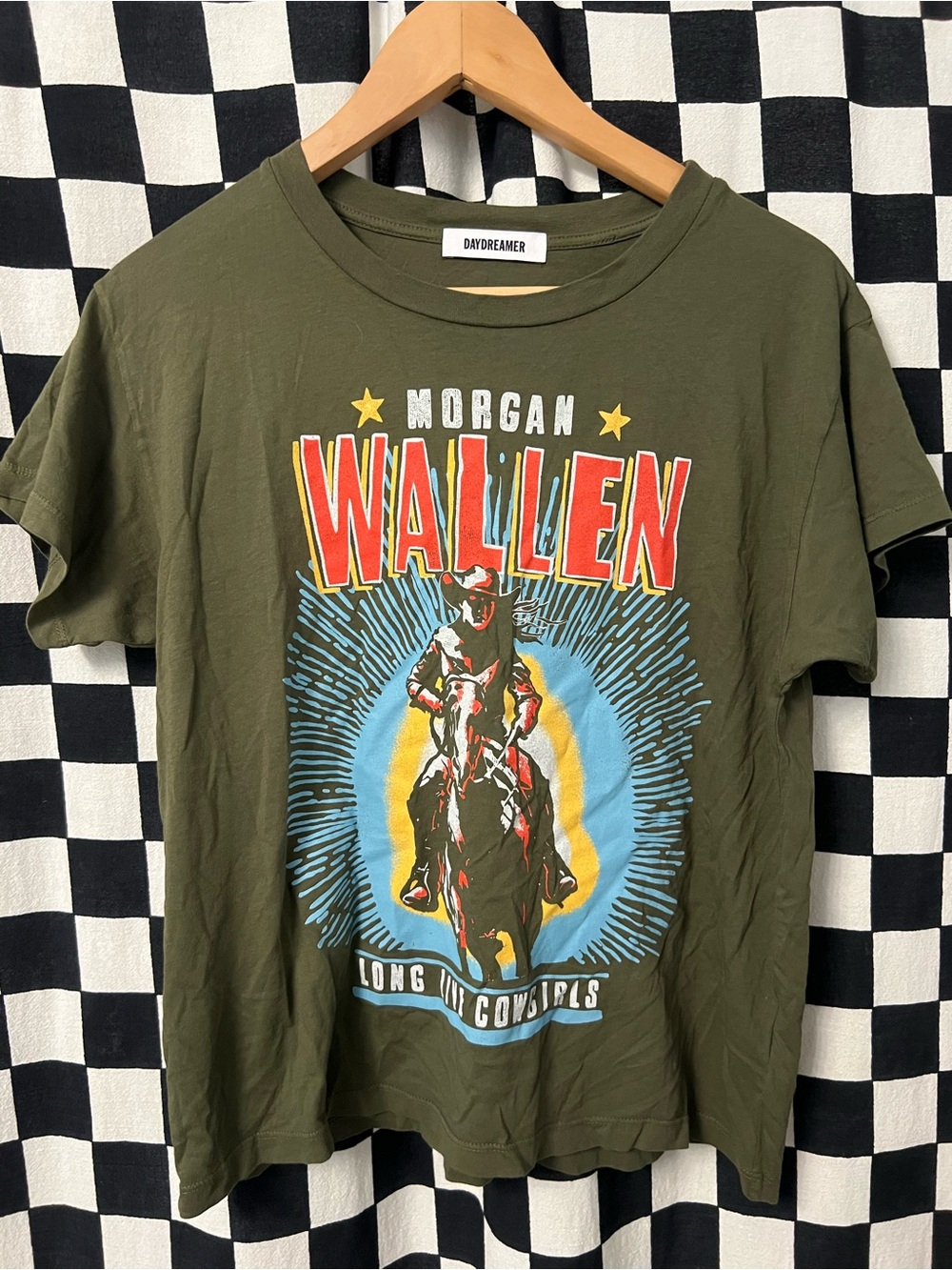 DAYDREAMER Morgan Wallen Long Live Cowgirls Cotton Graphic T-Shirt